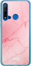 Huawei P20 Lite (2019) Hoesje Transparant TPU Case - Coral Marble #ffffff