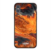 iPhone X Hoesje TPU Case - Magma River #ffffff