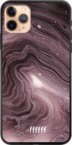 iPhone 11 Pro Max Hoesje TPU Case - Purple Marble #ffffff