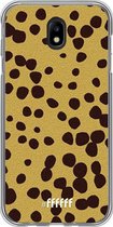 Samsung Galaxy J7 (2017) Hoesje Transparant TPU Case - Cheetah Print #ffffff