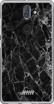 Nokia 8 Sirocco Hoesje Transparant TPU Case - Shattered Marble #ffffff