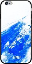 iPhone 6s Hoesje TPU Case - Blue Brush Stroke #ffffff