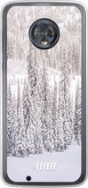 Motorola Moto G6 Hoesje Transparant TPU Case - Snowy #ffffff