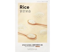 Missha Airy Fit Sheet Mask Rice 19g - 1 stuk