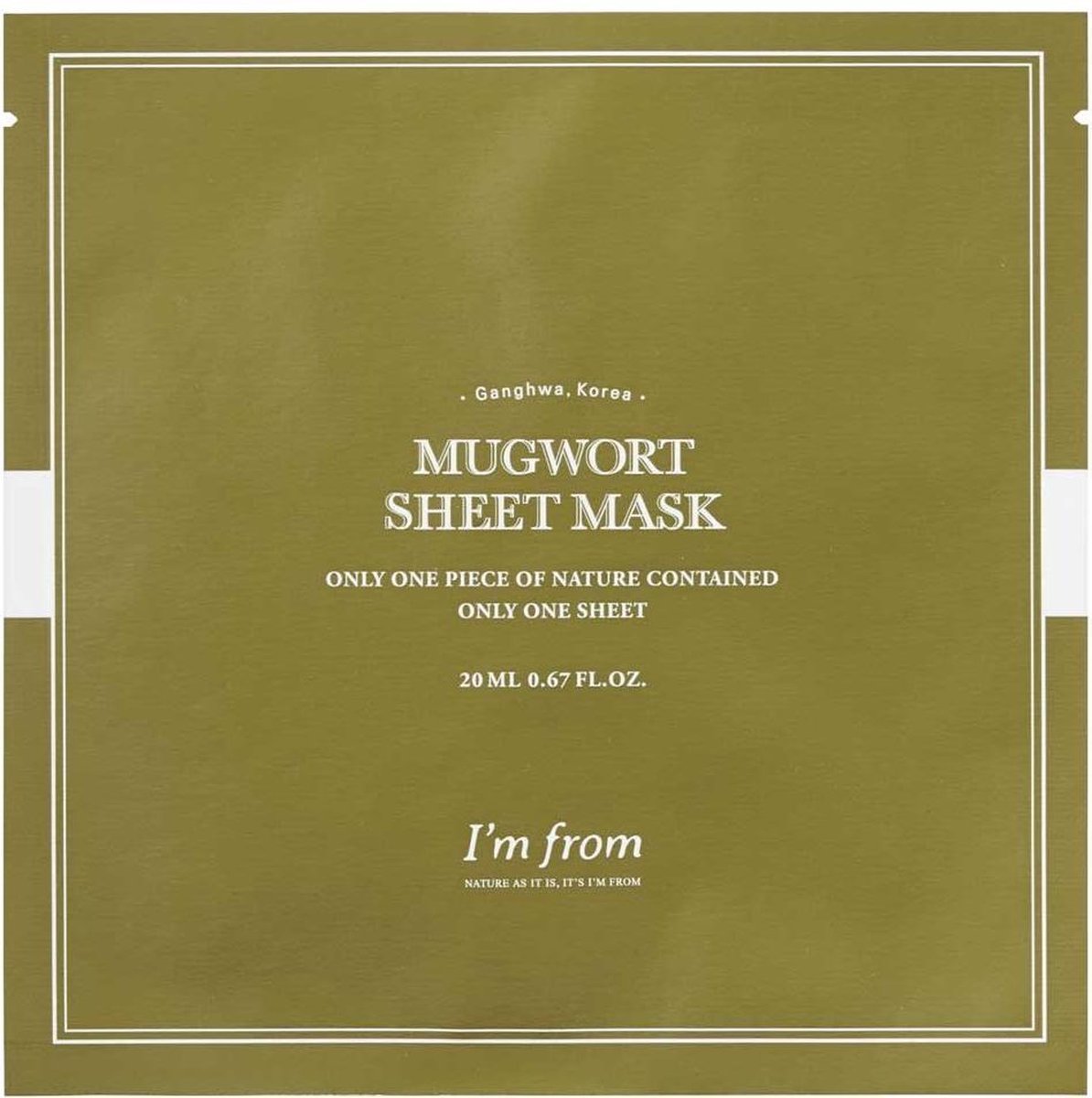 I'm From Mugwort Sheet Mask 23ml