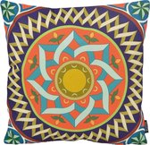 Color Mandala #1 Kussenhoes| Katoen / Linnen | 45 x 45 cm