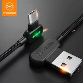 MCDODO Onbreekbare Micro-USB - 1.2 Meter - Android - 2x Sneller opladen - Titanium Kern - 90 Graden Design