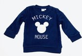 Disney Mickey Mouse sweater coral fleece marineblauw maat 74 (12 maanden)