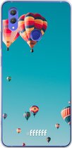 Honor Note 10 Hoesje Transparant TPU Case - Air Balloons #ffffff