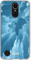 LG K10 (2017) Hoesje Transparant TPU Case - Ice Stalactite #ffffff