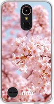 LG K10 (2017) Hoesje Transparant TPU Case - Cherry Blossom #ffffff