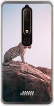 Nokia 6 (2018) Hoesje Transparant TPU Case - Leopard #ffffff