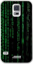 Samsung Galaxy S5 Hoesje Transparant TPU Case - Hacking The Matrix #ffffff