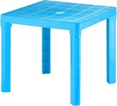 Plastic blauw tafeltje voor kinderen 49 x 49 x 45 cm
