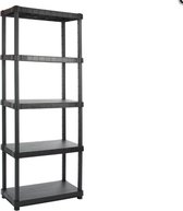 Plasti rack 188x80x40cm met 5 legborden