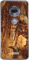 Motorola Moto G7 Hoesje Transparant TPU Case - Lets go Gold #ffffff