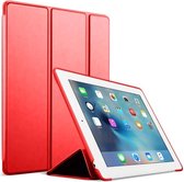 iPad 2019 hoes / iPad 2020 hoes - Tri-Fold Book Case - Rood - magnetisch - automatisch aan/uit - iPad cover - 10.2 inch