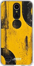 LG K10 (2017) Hoesje Transparant TPU Case - Black And Yellow #ffffff