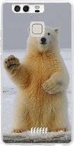 Huawei P9 Hoesje Transparant TPU Case - Polar Bear #ffffff