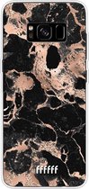 Samsung Galaxy S8 Plus Hoesje Transparant TPU Case - Rose Gold Marble #ffffff