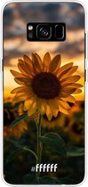 Samsung Galaxy S8 Plus Hoesje Transparant TPU Case - Sunset Sunflower #ffffff