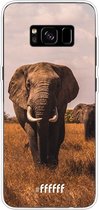 Samsung Galaxy S8 Plus Hoesje Transparant TPU Case - Elephants #ffffff