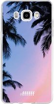 Samsung Galaxy J5 (2016) Hoesje Transparant TPU Case - Sunset Palms #ffffff