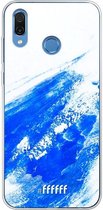 Honor Play Hoesje Transparant TPU Case - Blue Brush Stroke #ffffff