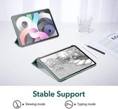 HB Hoes Geschikt voor Apple iPad Air 2022 & Apple iPad Air 2020 (10.9 inch) Groen - Tri Fold Tablet Case - Smart Cover