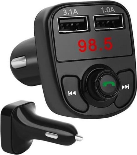 FM Transmitter - Carkit - 2x Fast Charge USB - AUX Kabel | bol.com