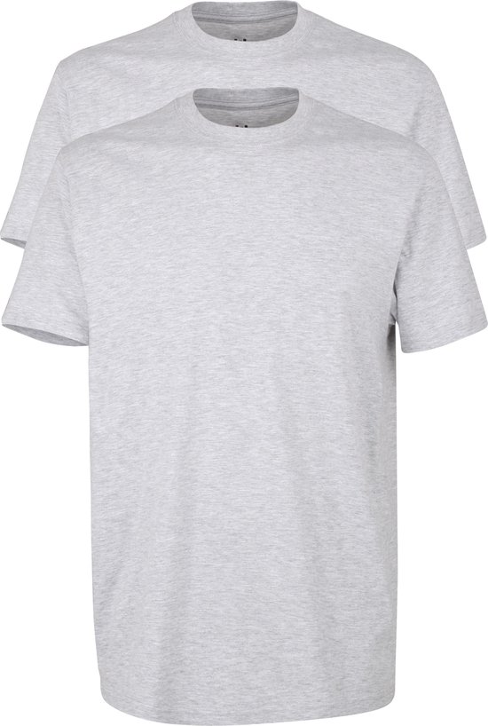 Gotzburg heren T-shirts regular fit O-hals (2-pack) - grijs - Maat: