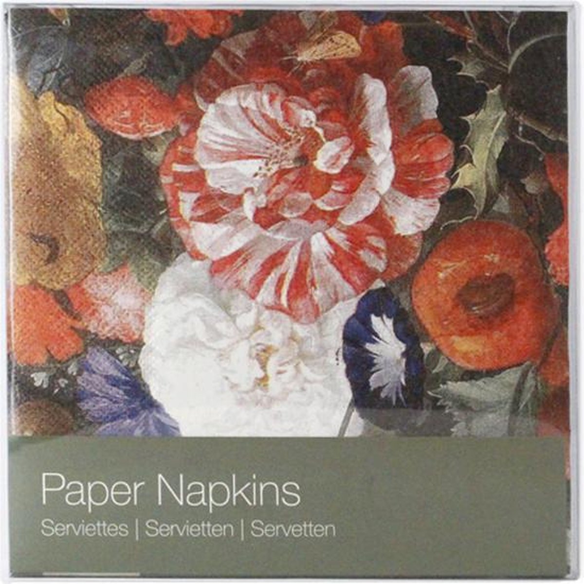 Servetten De Heem, Vaas met bloemen