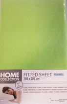 Home Collection Hoeslaken Flanel 180x200 - blauw