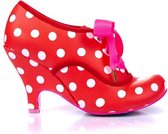 Irregular Choice Bright Eyes Polkadot 50's Pumps Rood Wit