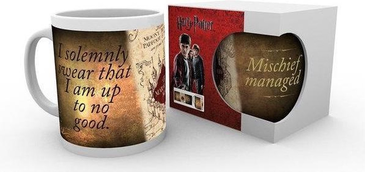 Harry Potter - Mug ThermoRéactif Carte du Maraudeur – La Boite à