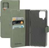 Mobiparts hoesje geschikt voor Samsung Galaxy A42 5G - Wallet/Boekhoesje - Eco Leer - Magneet Sluiting - Opberg vakken - Groen