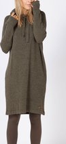 Moscow Hooded Dress - Mos Groen - Maat M