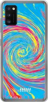 Samsung Galaxy A41 Hoesje Transparant TPU Case - Swirl Tie Dye #ffffff