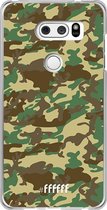 LG V30 (2017) Hoesje Transparant TPU Case - Jungle Camouflage #ffffff