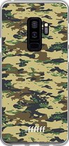 Samsung Galaxy S9 Plus Hoesje Transparant TPU Case - Desert Camouflage #ffffff