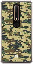 Nokia 6 (2018) Hoesje Transparant TPU Case - Desert Camouflage #ffffff