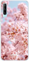Huawei P Smart Pro Hoesje Transparant TPU Case - Cherry Blossom #ffffff