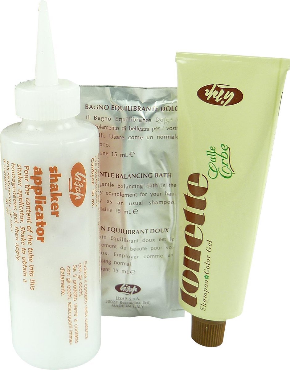 Lisap - Tonette Kruiden Tint Shampoo + activator + Hair bad - #72 Ash Blonde