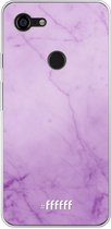 Google Pixel 3 XL Hoesje Transparant TPU Case - Lilac Marble #ffffff