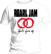 Pearl Jam - Don't Give Up Heren T-shirt - L - Wit