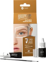 BRONSUN Eyelash and eyebrow dye home kit Light Brown #5 - Wenkbrauwverf Licht Bruin