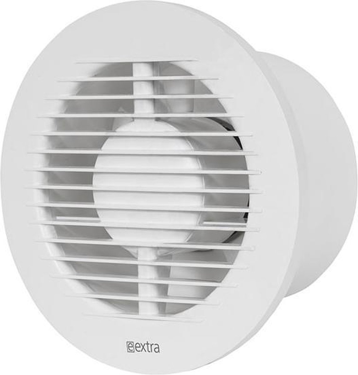 Badkamerventilator 125 mm rond WIT - basis EA125
