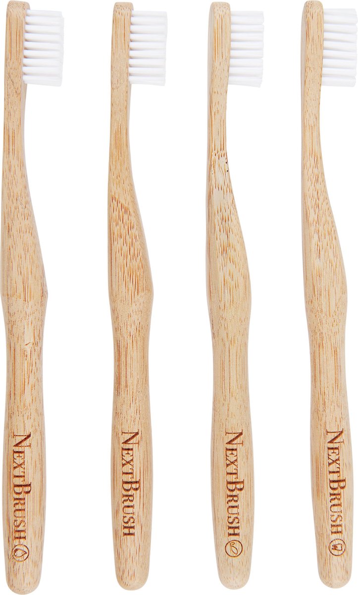 4-pack | NextBrush bamboe tandenborstel SOFT