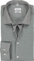 Seidensticker shaped fit overhemd - grijs - Strijkvrij - Boordmaat: 42