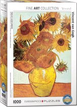 Puzzel Twelve Sunflowers - Vincent van Gogh 1000 stukjes